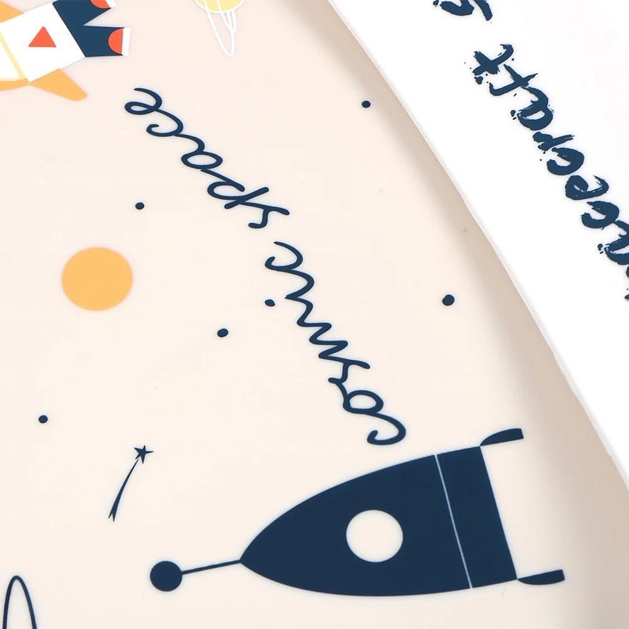 Spacecrafts Slilicone Baby Bib