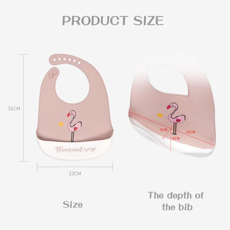 Flamingo Silicone Baby Bib