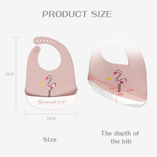 Flamingo Silicone Baby Bib