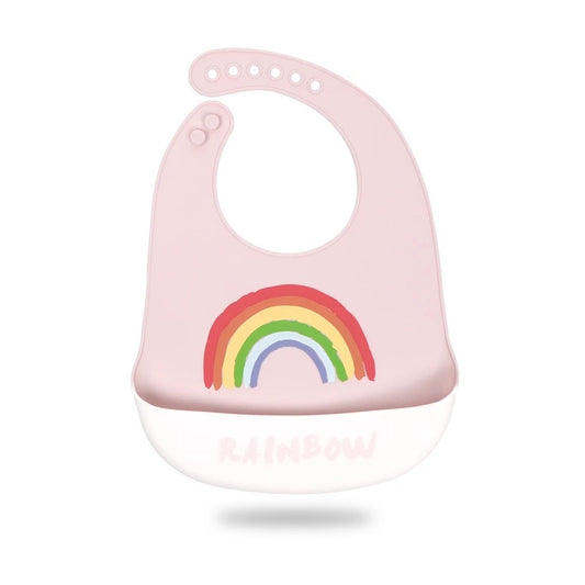 Rainbow Silicone Baby Bib