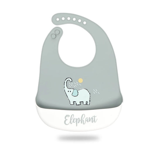 Elephant Silicone Baby Bib