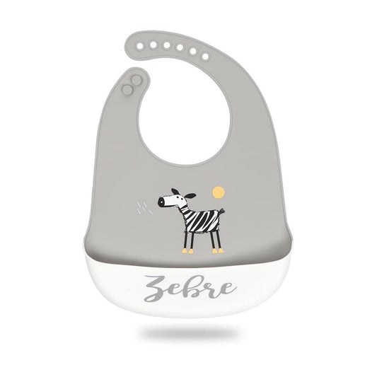 Zebra Silicone Baby Bib